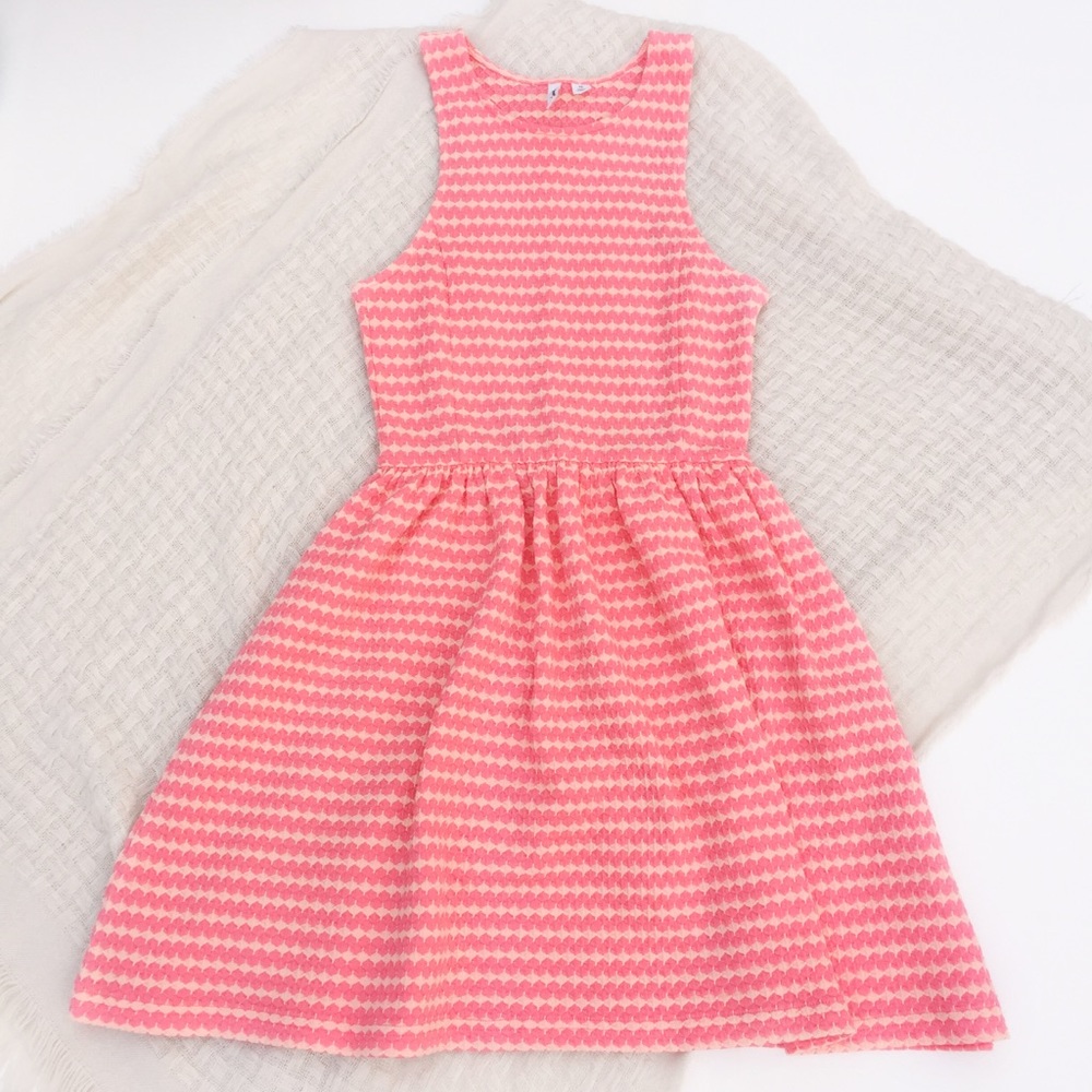 New Frenchi Fit & Flare Sleeveless Jacquard Dress